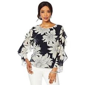 Vince Camuto Ruffle Sleeve Blouse